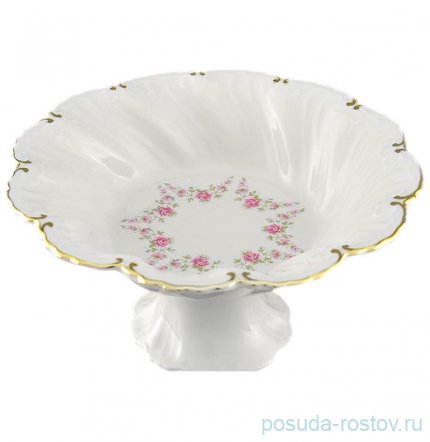 Конфетница 19,5 см н/н &quot;Соната /Розовый цветок&quot; / 085550