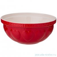 Салатник для смешивания и сервировки lefard kitchen passion 25 см красная / 348731