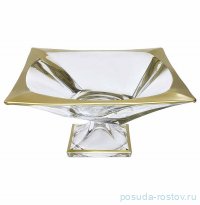 Ваза для фруктов 33 см н/н &quot;Квадрон /Матовое золото&quot; AS Crysta / 340951