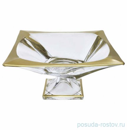 Ваза для фруктов 33 см н/н &quot;Квадрон /Матовое золото&quot; AS Crysta / 340951