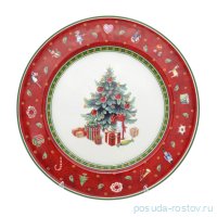 Тарелка 26 см &quot;Christmas world /Bordo&quot; / 230104