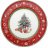 Тарелка 26 см &quot;Christmas world /Bordo&quot; / 230104