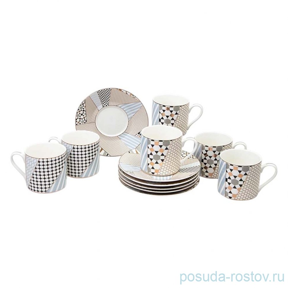 Кофейный набор lefard top style на 6 пер. 12 пр. 180 мл / 363030