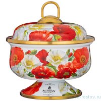 Сахарница 500 мл н/н эмалированная &quot;Agness /Маки&quot; / 256794