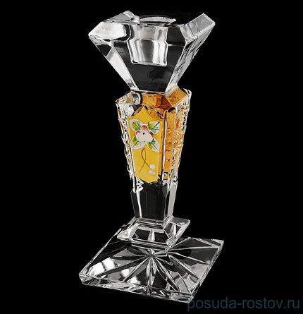 Подсвечник 15,5 см &quot;Хрусталь с золотом&quot; / 049814