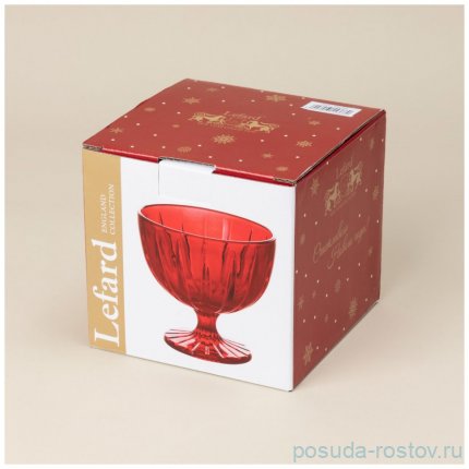 Креманка 11 х 11 х 10 см &quot;Celebration red&quot; / 354535