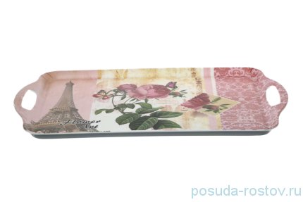 Поднос прямоугольный с ручками &quot;Flower Art&quot; / 140297