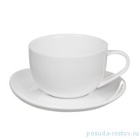 Чайная пара 350 мл 1 шт &quot;Королевский белый /Royal White&quot; / 165493