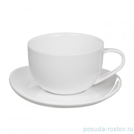 Чайная пара 350 мл 1 шт &quot;Королевский белый /Royal White&quot; / 165493