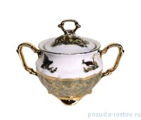 Сахарница 400 мл &quot;Мария-Тереза /Охота зеленая&quot; S-P / 278842