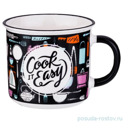 Кружка 400 мл &quot;Cook it easy&quot; / 205054