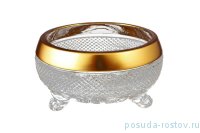 Конфетница 15 см на 3-х ножках &quot;CRYSTAL HEART /Матовое золото&quot; / 118362
