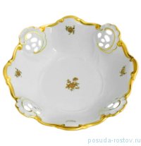 Фруктовница 21 см Барбарина &quot;Роза золотая /золото&quot; / 015921