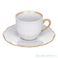 Набор кофейных пар 80 мл 6 шт &quot;Офелия /2641 /Золото&quot; / 299085