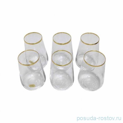 Стаканы для воды 380 мл 6 шт &quot;Сандра /Отводка золото /20746&quot; / 312777