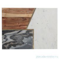 Доска сервировочная 40 х 30 см из мрамора, камня и акации &quot;Elements&quot; / 224341