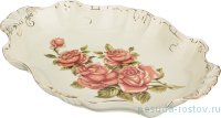 Блюдо 41 х 29 х 5 см овальное &quot;Корейская роза&quot; / 186432