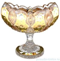 Ваза для конфет 20,5 см н/н &quot;S.Crystal /Резной с золотом&quot; / 059913