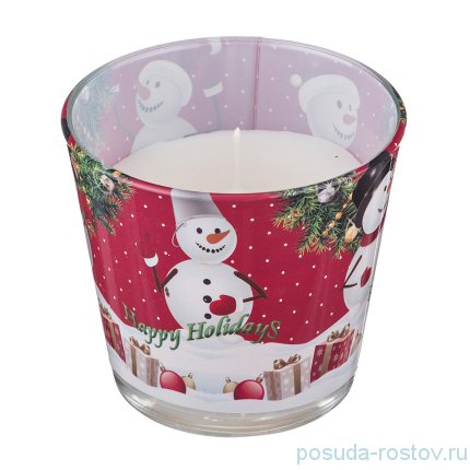 Свеча 8 х 9 см &quot;Happy holidays&quot; (ваниль) / 172263