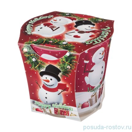 Свеча 8 х 9 см &quot;Happy holidays&quot; (ваниль) / 172263