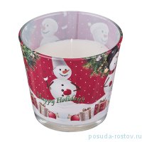 Свеча 8 х 9 см &quot;Happy holidays&quot; (ваниль) / 172263