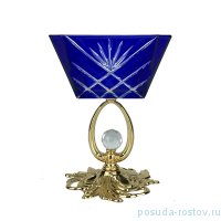 Креманка 12 см квадратная синяя / 254374