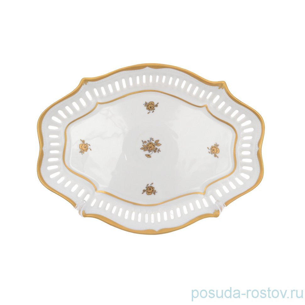 Фруктовница 27 см перф. "Корона /Золотая роза" / 229054