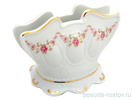 Салфетница 8,5 см н/н &quot;Соната /Розовый цветок&quot; / 084051