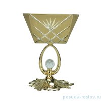 Креманка 12 см квадратная золотая  / 252942