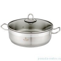 Сотейник 30 х 10 см с крышкой индукционное дно 7 л &quot;Agness Professional&quot; / 211312