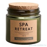 Свеча ароматизированная в стакане spa retreat tuberose&amp;angelica 7,3*7,4 см / 367092
