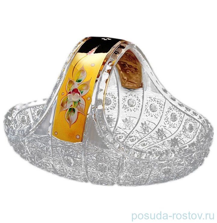 Корзинка 16 см "Хрусталь с золотом" / 049276