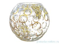 Ваза для цветов 25,5 см &quot;Золотые кольца&quot; / 167359