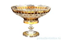 Конфетница 35 см н/н &quot;Max Crystal /Золотые окошки /шарики&quot; / 105424
