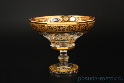 Конфетница 15 см н/н &quot;Max Crystal /Золото&quot; / 105418