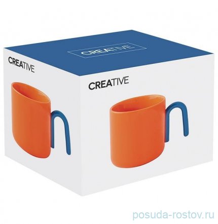 Кружка 350 мл оранжевая &quot;Creative&quot; (подарочная упаковка) / 333789