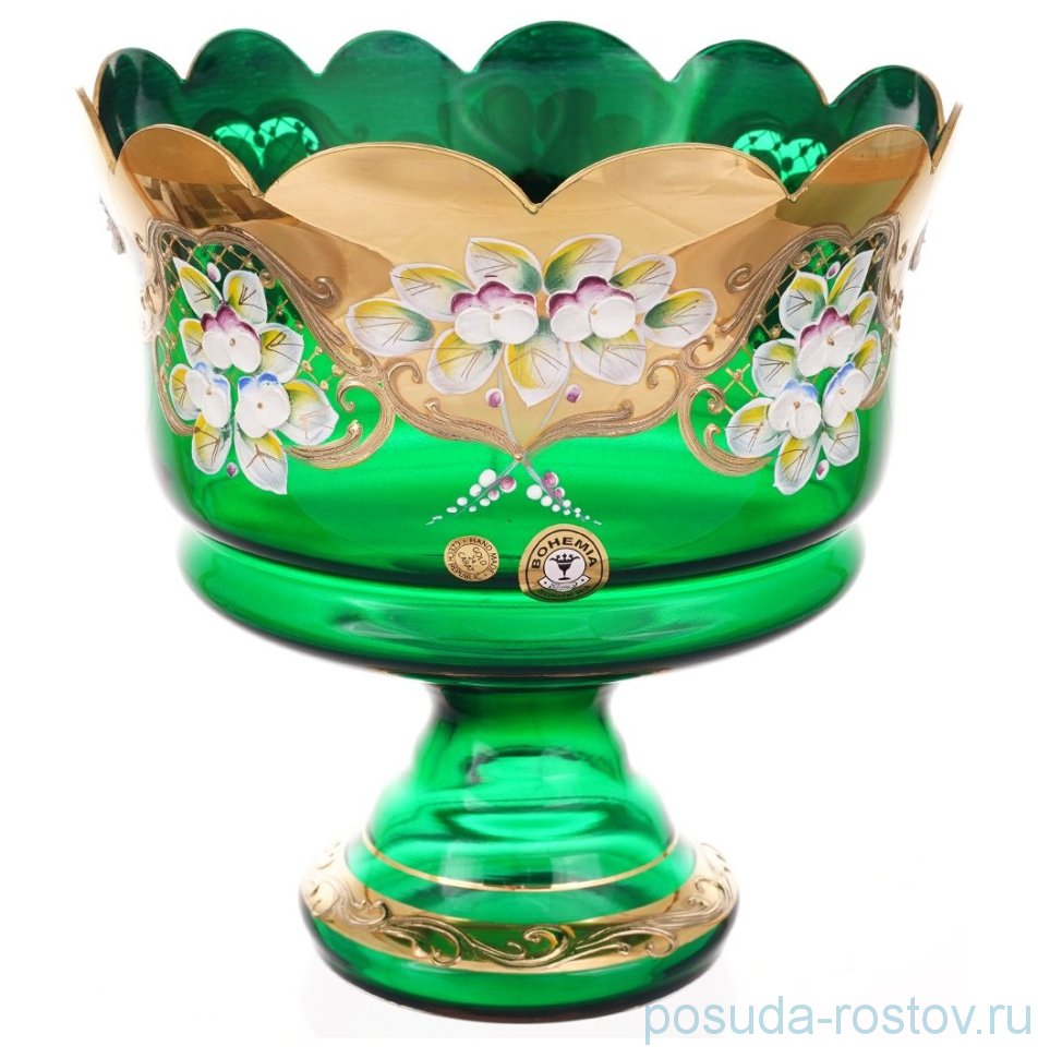 Конфетница 20 см н/н "Лепка зеленая" E-S / 147997