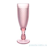 Бокал для шампанского 1 шт &quot;Мелкий ромб /гранат&quot; / 274451