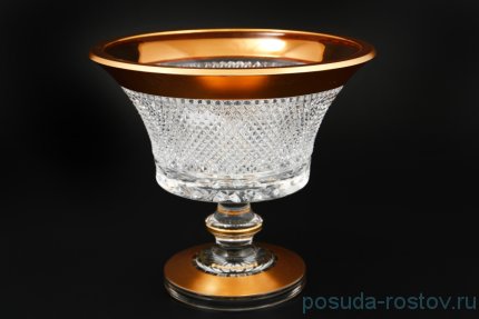 Конфетница 15 см н/н &quot;CRYSTAL HEART /Матовое золото&quot; / 128128