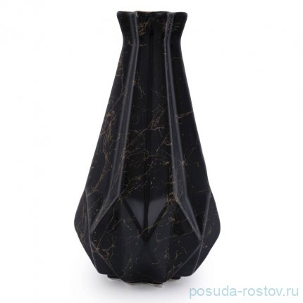 Ваза для цветов 30 см чёрная &quot;Bohca Black&quot; / 269495