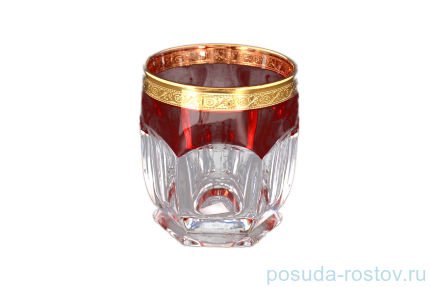 Стаканы для виски 250 мл 6 шт &quot;Сафари /Рубин с золотом&quot; / 124840