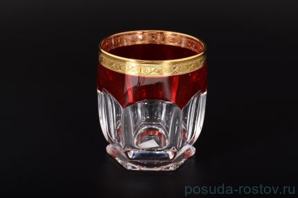 Стаканы для виски 250 мл 6 шт &quot;Сафари /Рубин с золотом&quot; / 124840