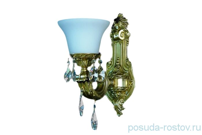 Бра 1 рожковый "Бронза /хрусталь" / 035982