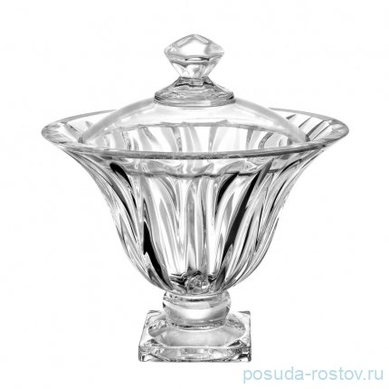 Конфетница 22,5 см н/н с крышкой &quot;Flame /Без декора&quot; / 336520