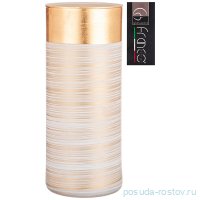 Ваза для цветов 12 х 30 см &quot;Cilindro julia gold white&quot;  / 288722