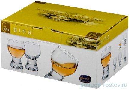 Стопки 60 мл 6 шт &quot;Джина /Без декора&quot; / 005463
