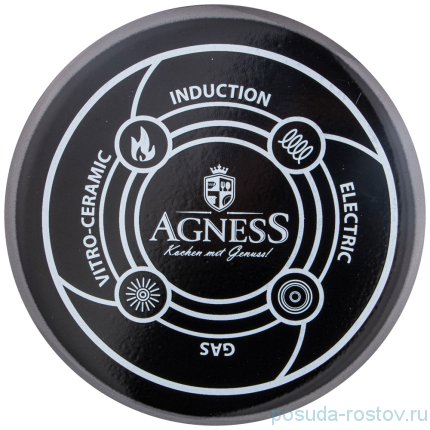Чайник 2,3 л эмалированный серый &quot;Agness /Deluxe&quot; / 220898