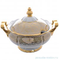Супник 3,5 л &quot;Корона /Аристократ /Золотые листики на бежевом&quot; / 286670
