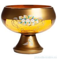 Конфетница 21 см н/н &quot;Лепка /Янтарная / золото&quot; / 152664