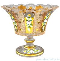 Ваза для конфет 20 см н/н &quot;Хрусталь с золотом&quot; / 055014